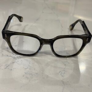 Classic Square Gray Acetate Glasses